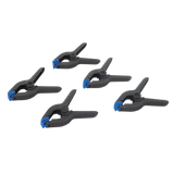 Silverline Spring Clamps 5pk - 100mm Length/40mm Jaw