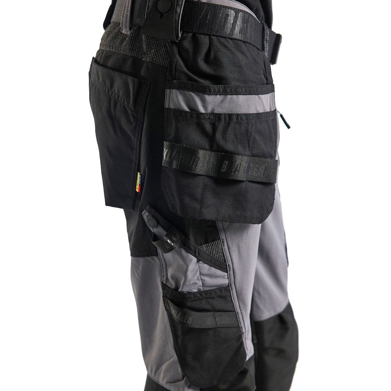 Blaklader Craftsman Trousers 4-Way Stretch 1522 - Mid Grey/Black