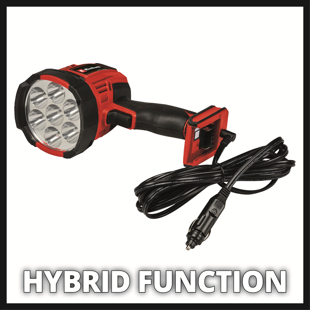 Einhell Power X-Change 18V Hybrid Searchlight - Body Only (12V & battery powered)