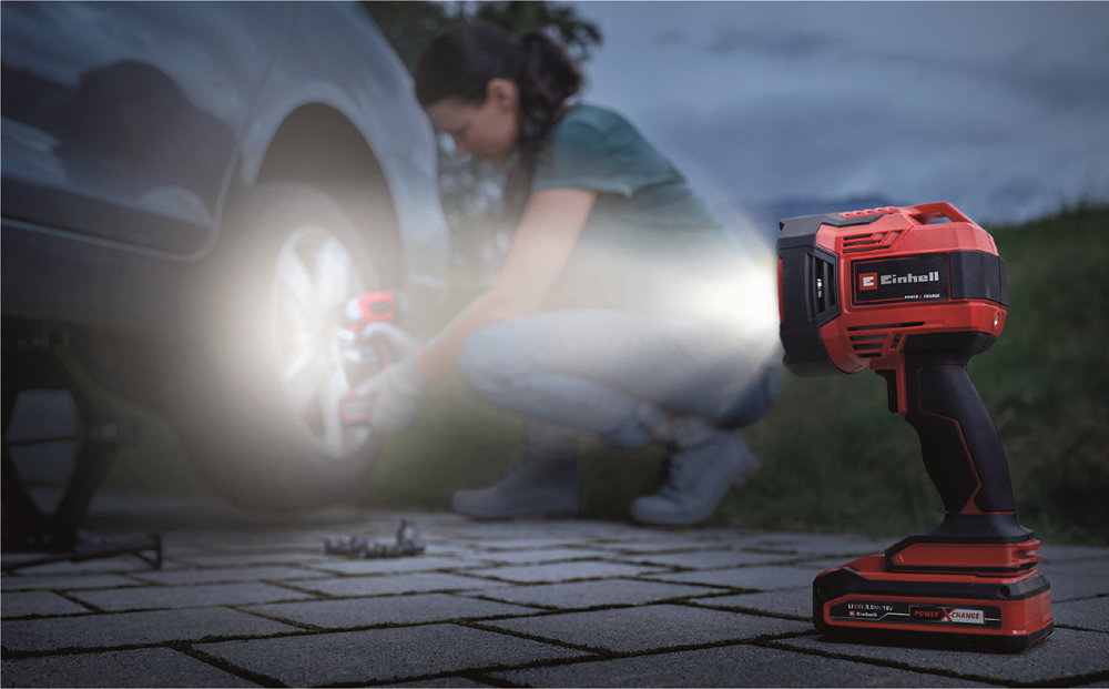 Einhell Power X-Change 18V Hybrid Searchlight - Body Only (12V & battery powered)