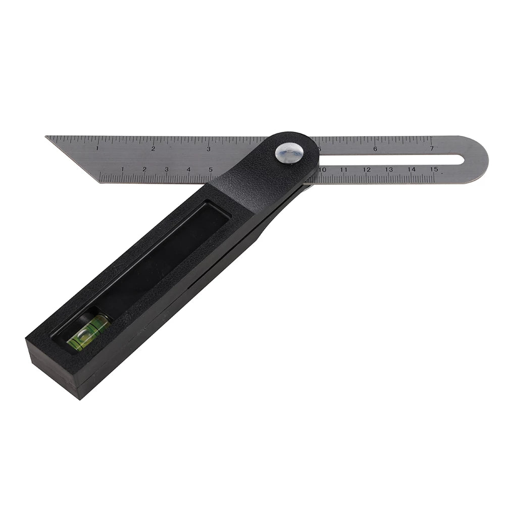Silverline Sliding T Bevel With Spirit Level