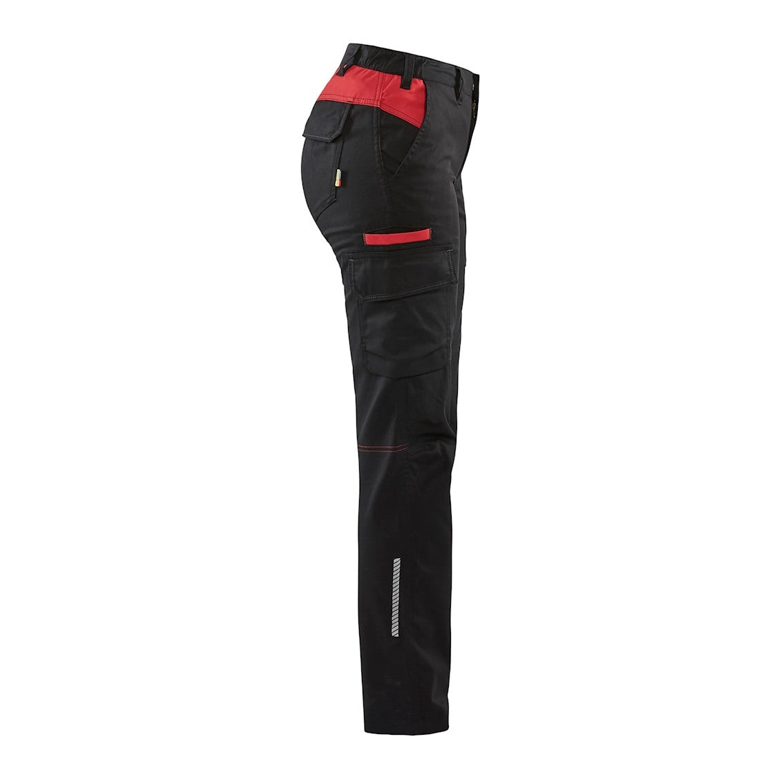 Blaklader Women's Industry Trousers Stretch 7144 #colour_black-red