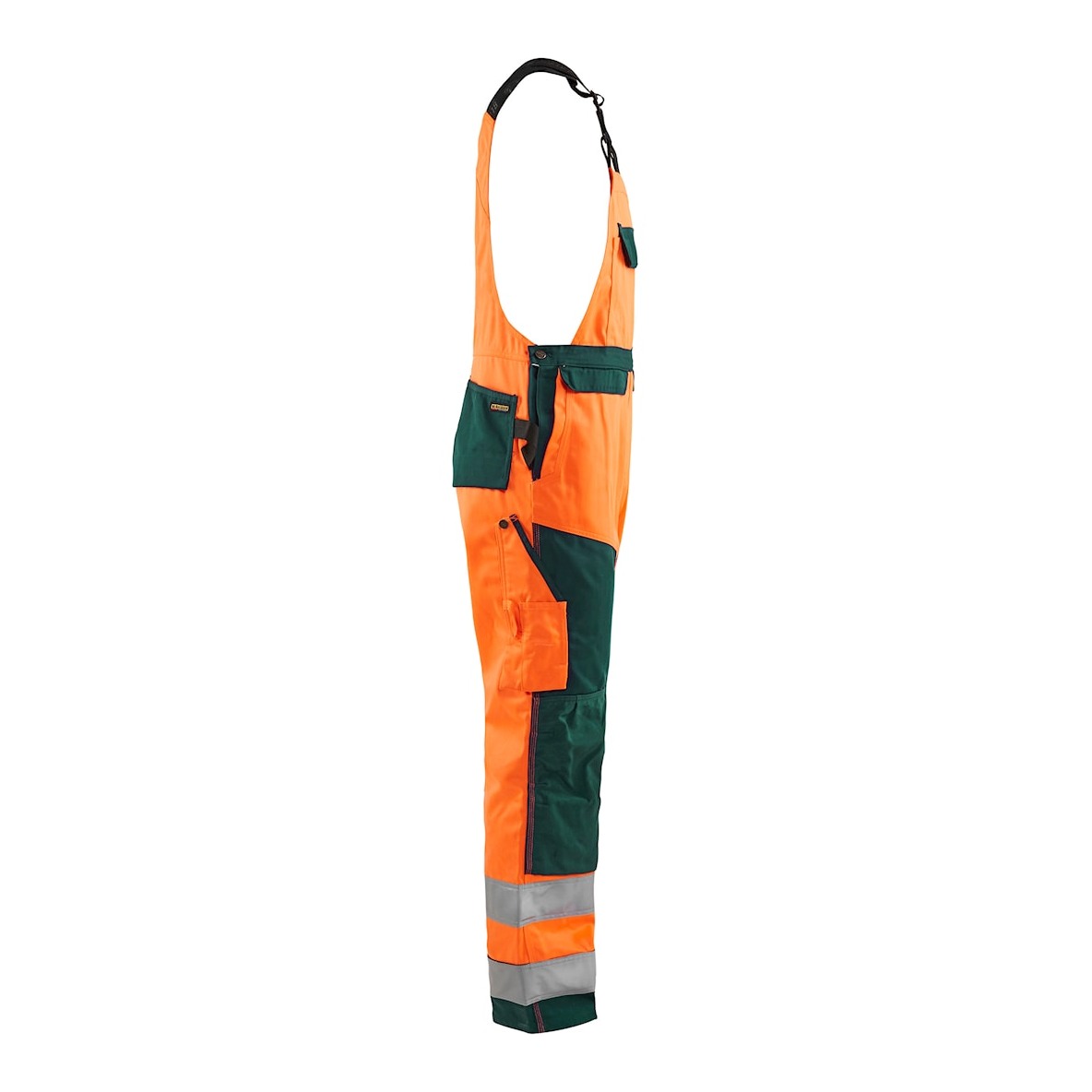 Blaklader Hi-Vis Bib Trousers 2660 - Orange/Green