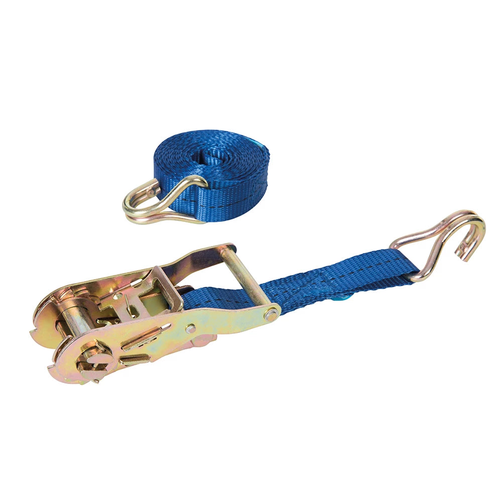 Silverline Ratchet Tie Down Strap J-Hook 3m x 27mm