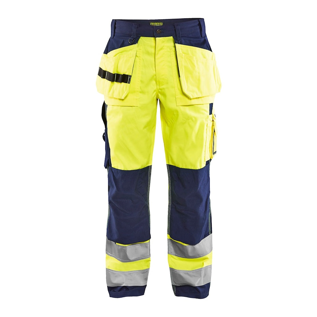 Blaklader Hi-Vis Trousers 1533 - Hi-Vis Yellow/Navy Blue