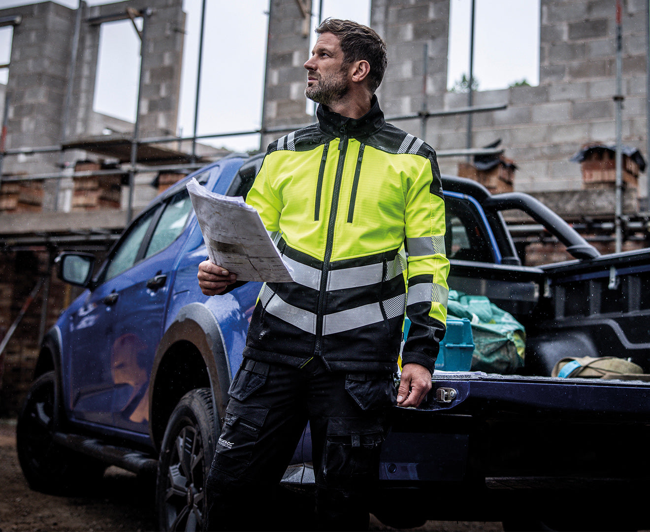 Regatta Professional Mens Hi-Vis X PRO 3 Layer Softshell Jacket - Class 2