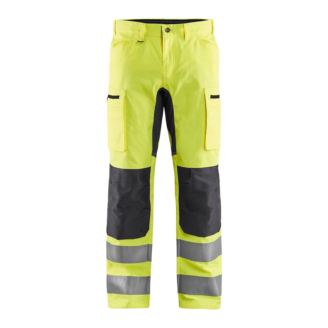 Blaklader Hi-Vis Trousers with Stretch 1585 - Hi-Vis Yellow/Mid Grey