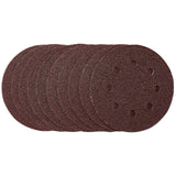 Draper Tools Sanding Discs, 115mm, 40 Grit, Hook & Loop (Pack Of 10)