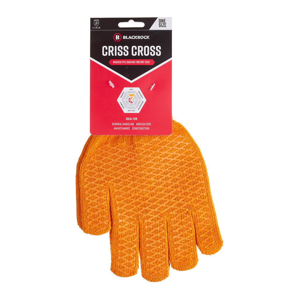 Blackrock Criss Cross Gloves Pair (carded)