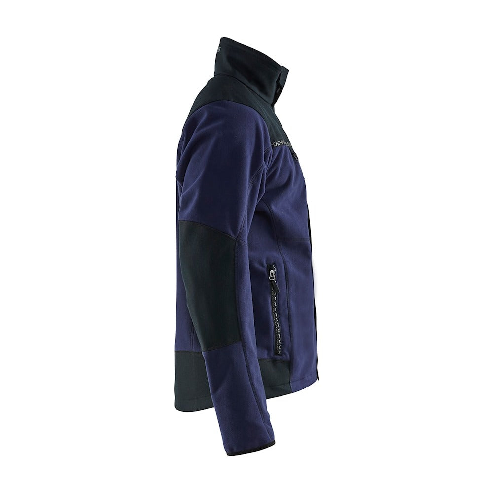 Blaklader Windproof Fleece Jacket 4955 #colour_navy-blue-black
