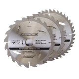 Silverline TCT Circular Saw Blades 20, 24, 40T 3Pk