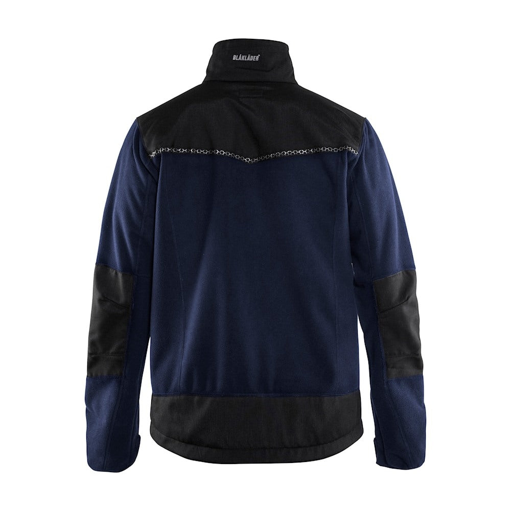 Blaklader Windproof Fleece Jacket 4955 #colour_navy-blue-black