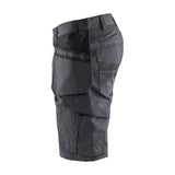 Blaklader Service Shorts with Nailpockets 1494 #colour_mid-grey-black