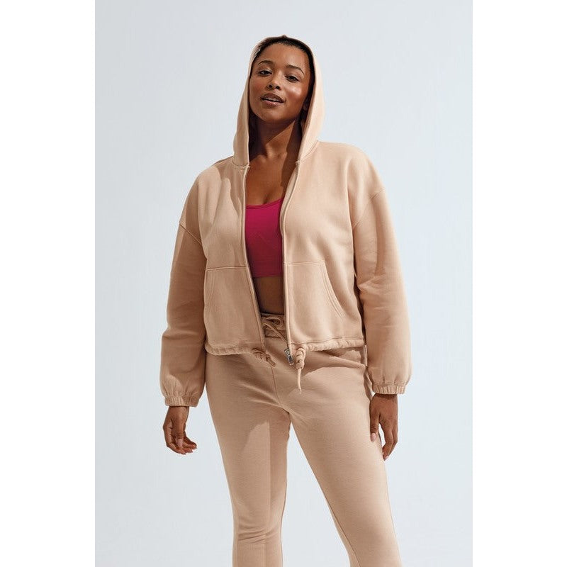 Women's TriDri® Recycled Drawstring Full-Zip Hoodie