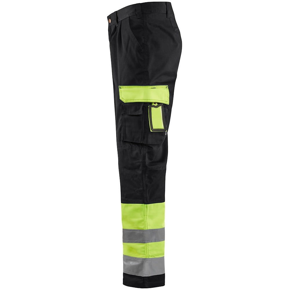 Blaklader Hi-Vis Trousers 1584 - Hi-Vis Yellow/Black