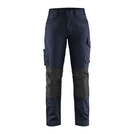 Blaklader Women's Service Trousers with Stretch 7195 #colour_dark-navy-black
