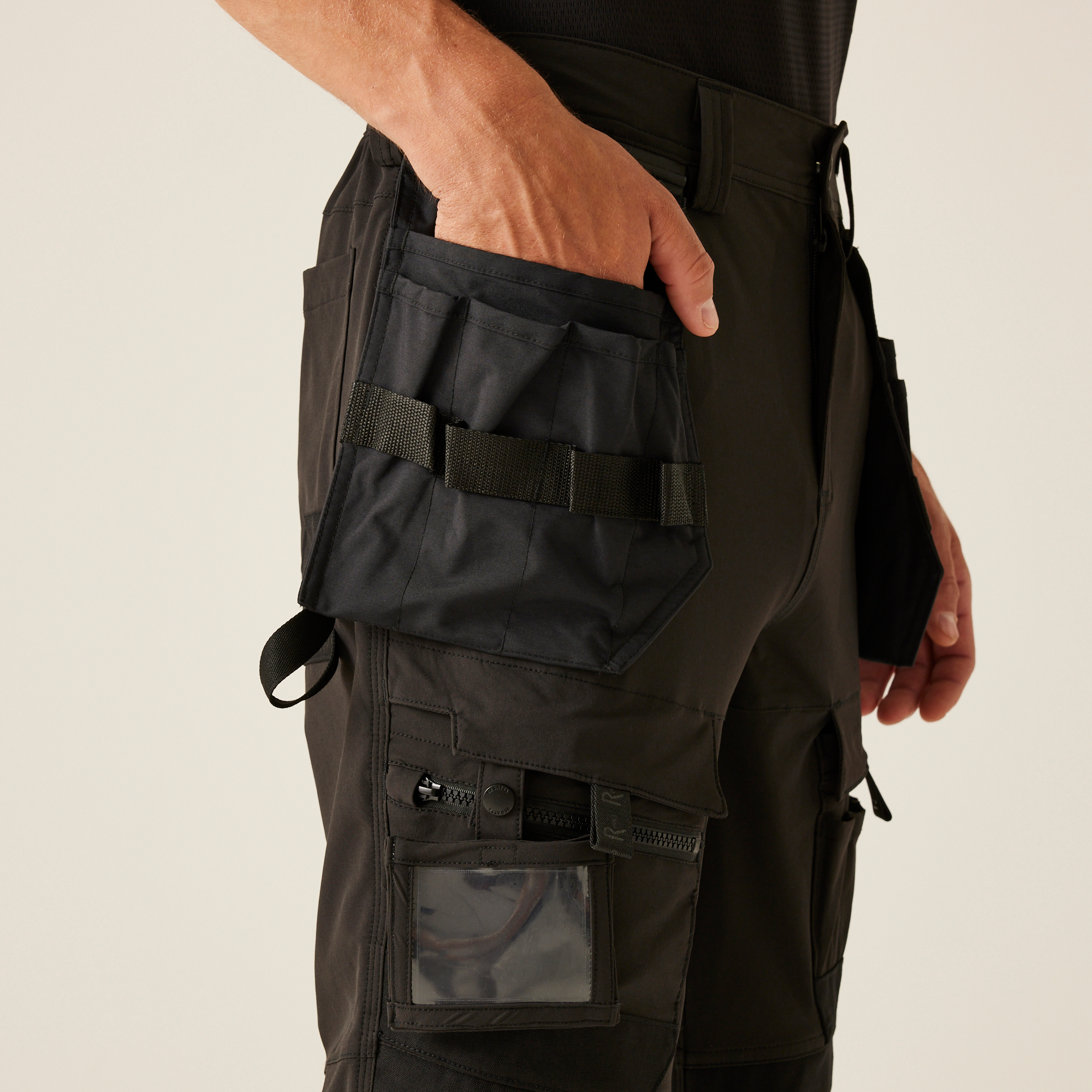 Regatta Professional Mens Hi-Vis X-Pro Stretch Holster Trousers - Class 1