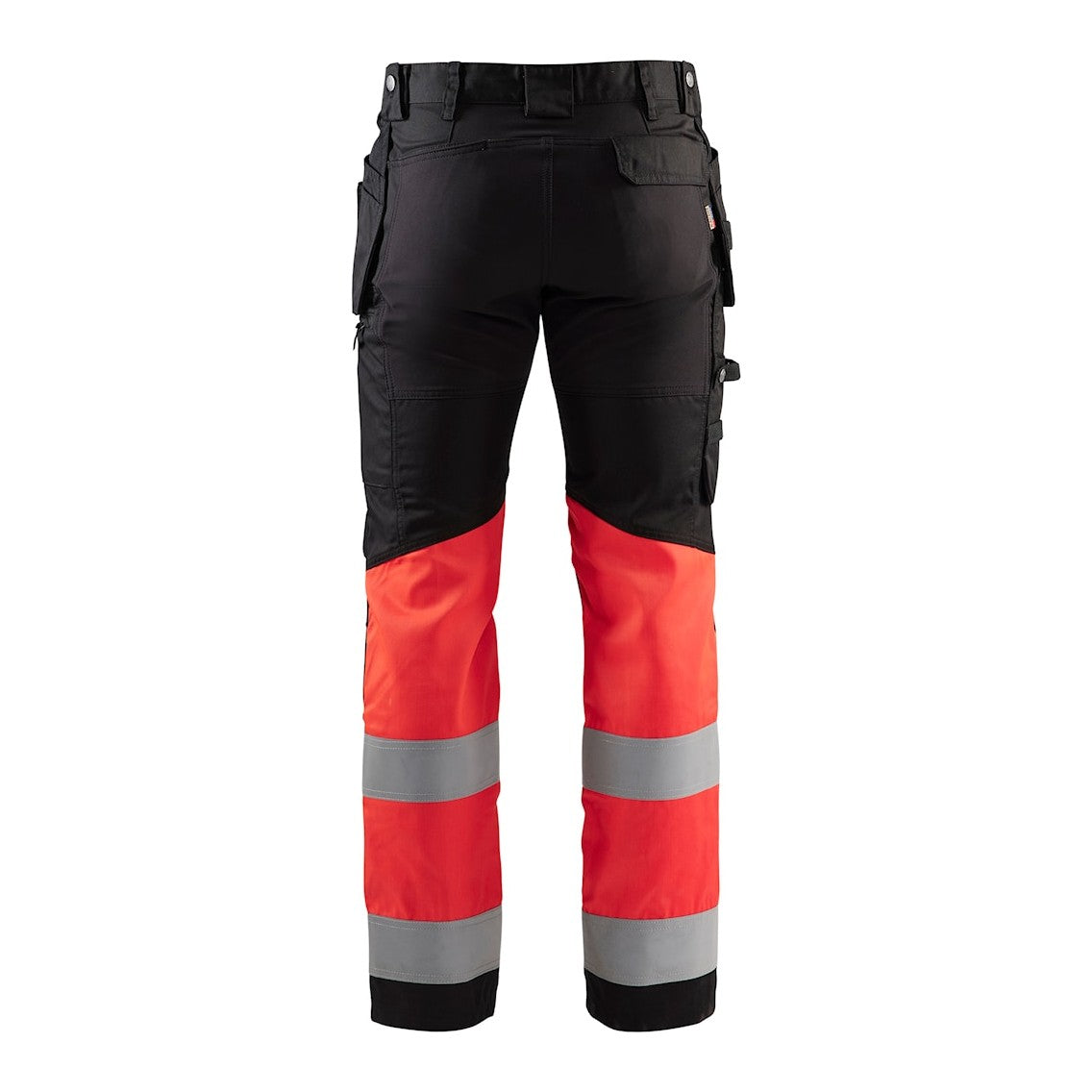 Blaklader Hi-Vis Trousers with Stretch 1558 - Black/Hi-Vis Red