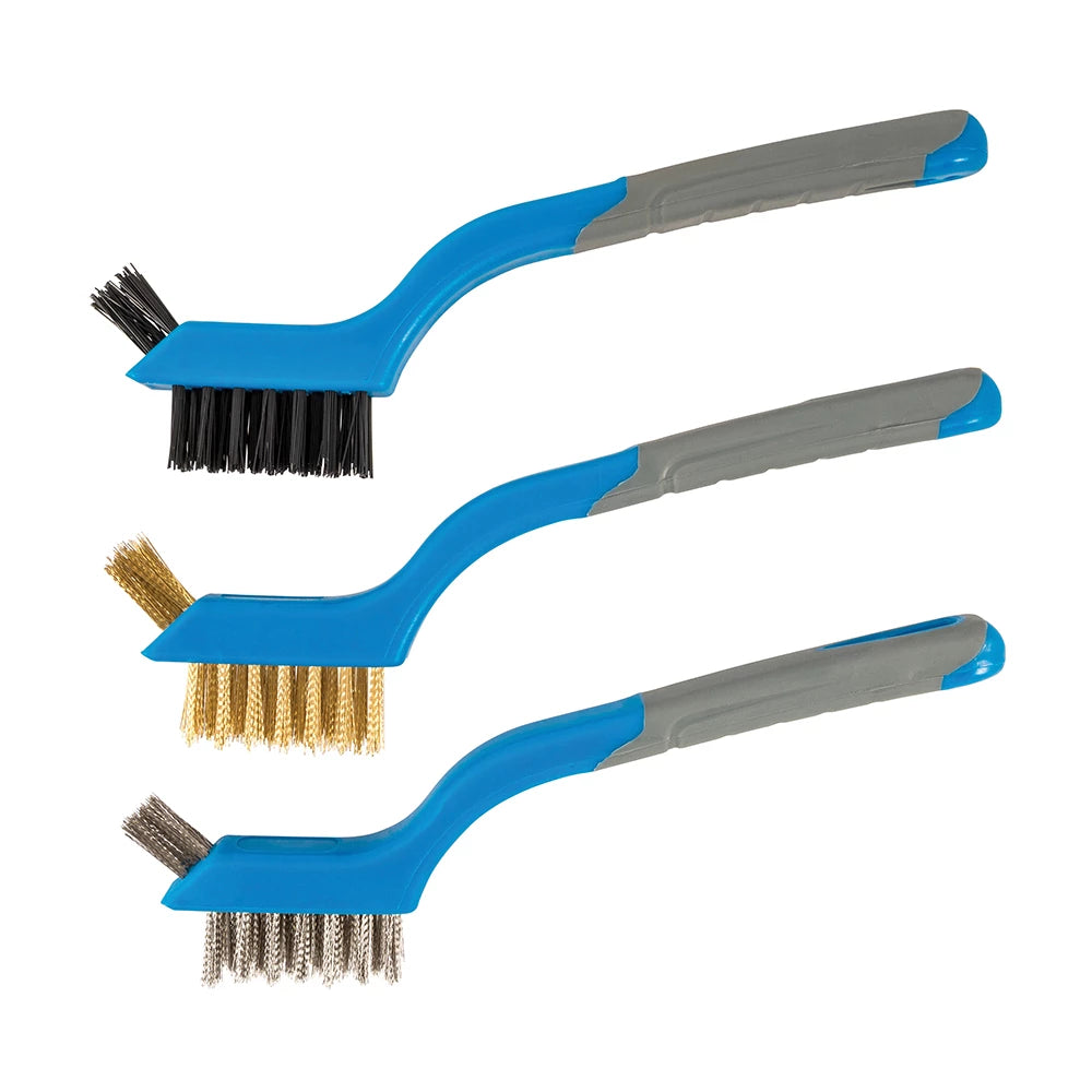 Silverline Mini Wire Brush Set 3Pce