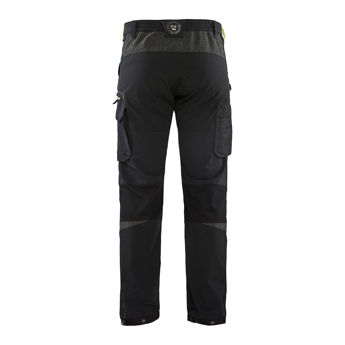 Blaklader 4-Way-Stretch Service Trousers 1422 - Black / Hi-Vis Yellow