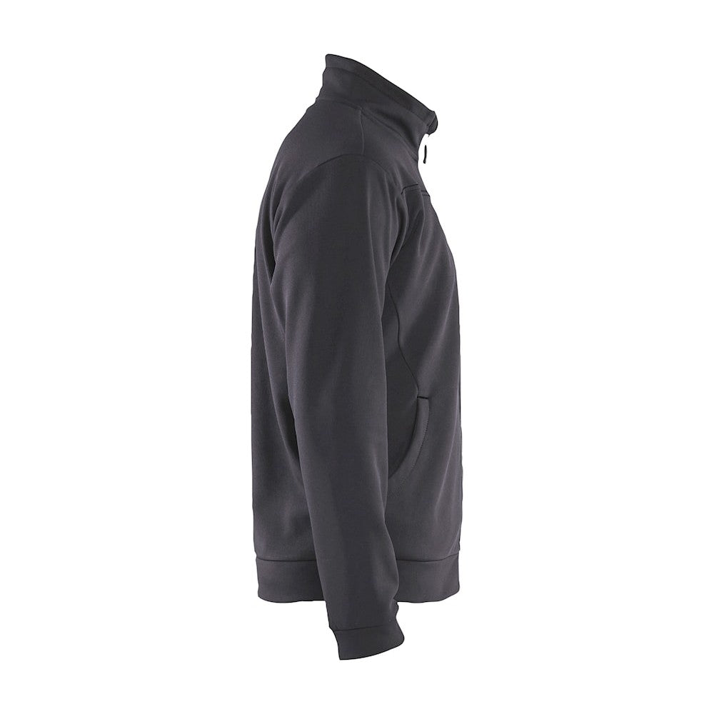 Blaklader Sweatshirt with Full Zip 3362 #colour_mid-grey-black