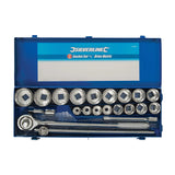 Silverline Socket Set 3/4" Drive Metric 21Pce