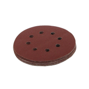 Silverline Hook & Loop Discs Punched 125mm 10Pk - 80 Grit