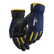 Blaklader Work Gloves Lined WP 2872 #colour_dark-navy-yellow