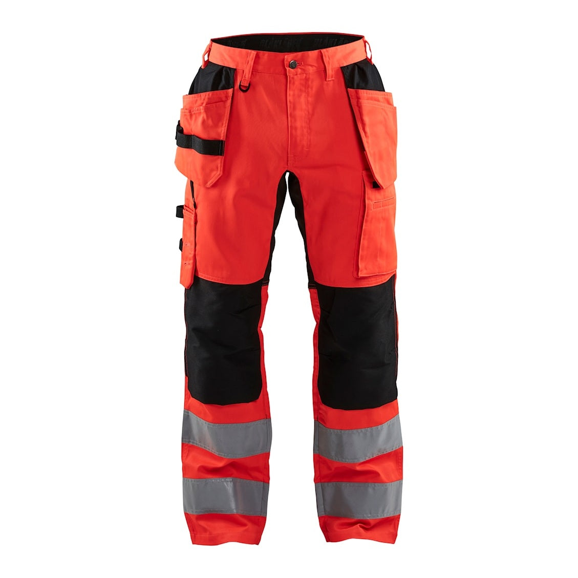 Blaklader Hi-Vis Trousers with Stretch 1552 - Hi-Vis Red/Black