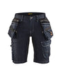 Blaklader Women's Craftsman Shorts X1900 Stretch 7992 #colour_navy-blue-black