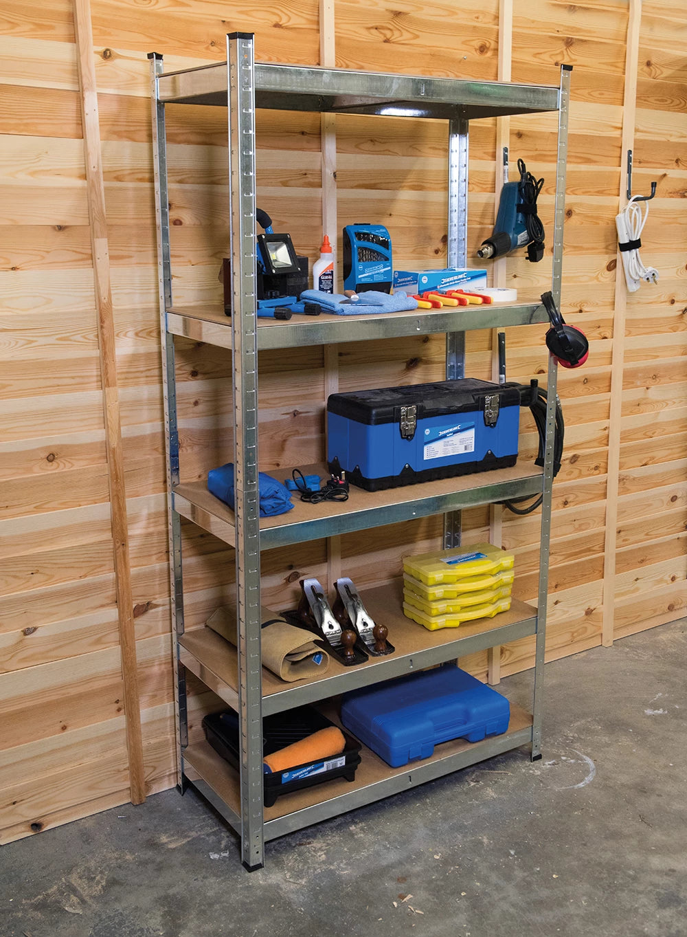 Silverline Boltless Freestanding Shelving Unit