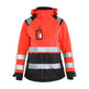 Blaklader Women's Hi-Vis Shell Jacket 4904 #colour_red-hi-vis-black