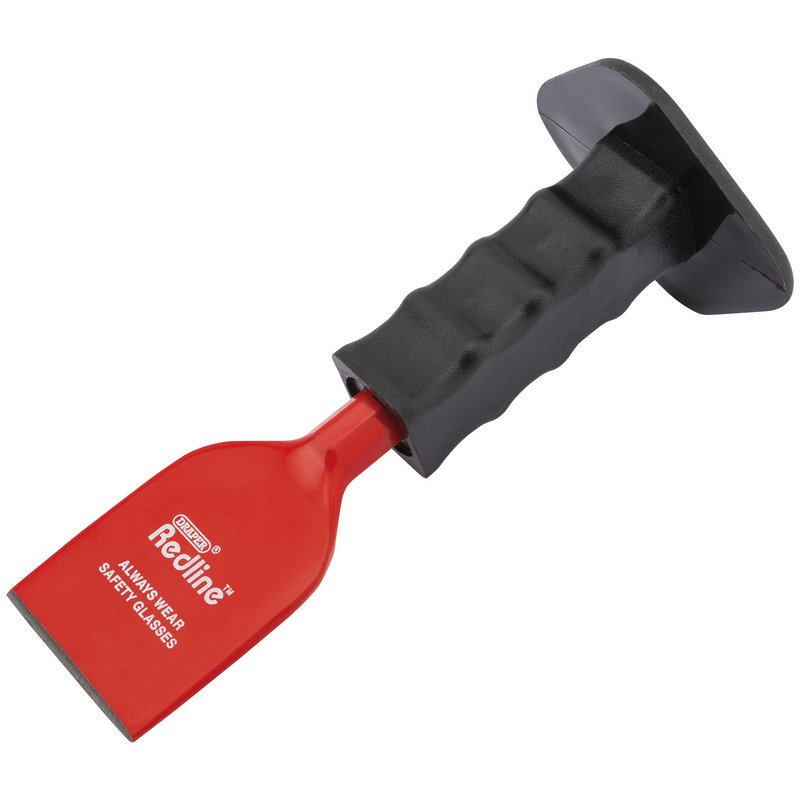 Draper Tools Redline® Electricians Bolster with Hand Guard, 60 x 220mm