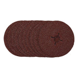 Draper Tools Fibre Sanding Discs, 125mm, 24 Grit, (Pack Of 10)