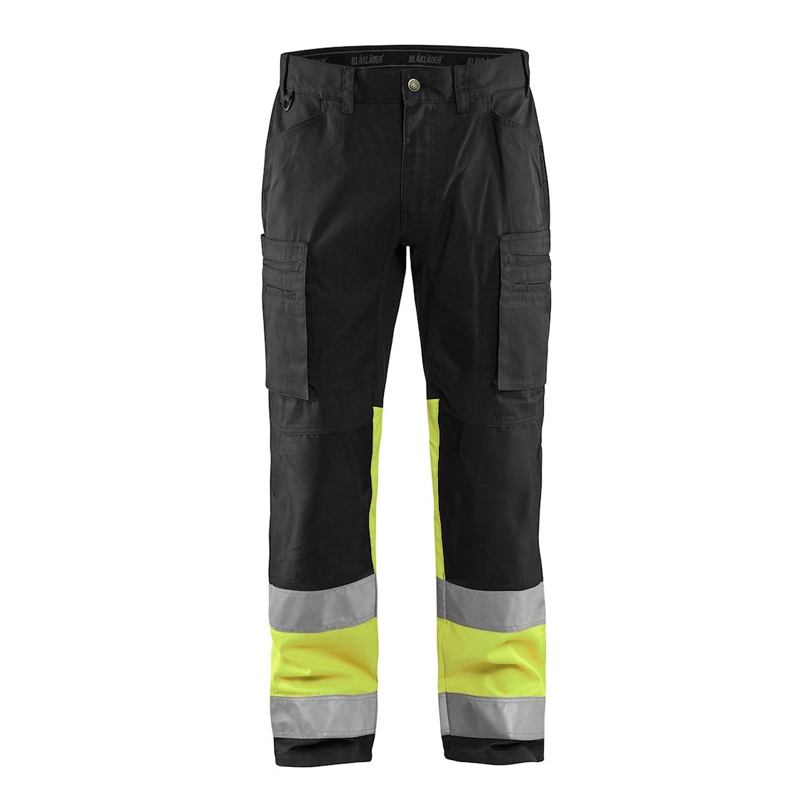 Blaklader Hi-Vis Trousers with Stretch 1551 - Black/Hi-Vis Yellow