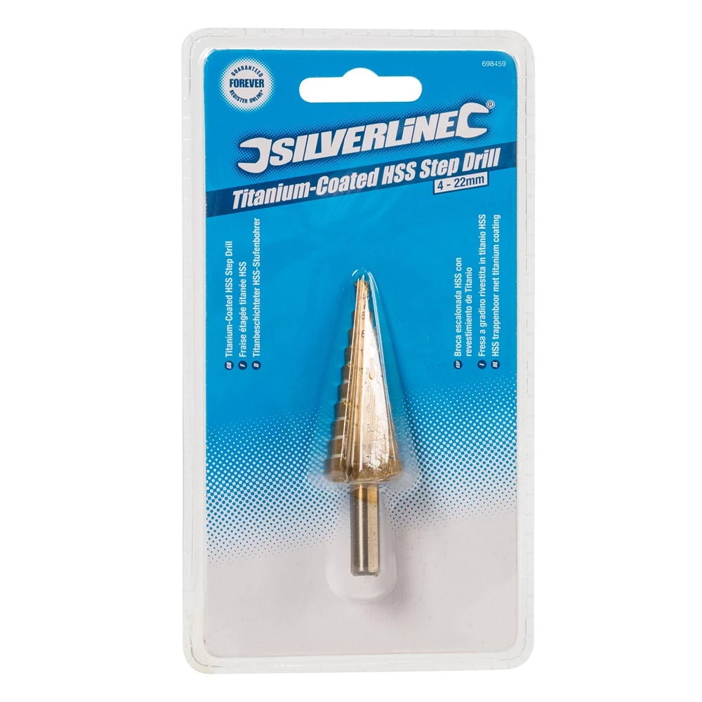 Silverline Titanium-Coated HSS Step Drill