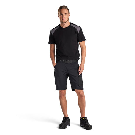 Blaklader Service Shorts 4-Way Stretch 1423 #colour_black-dark-grey