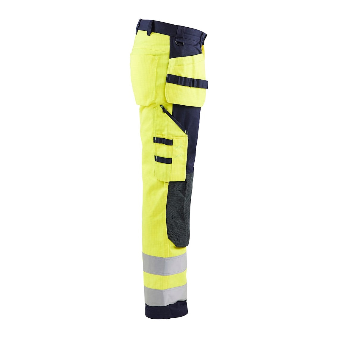 Blaklader Multinorm Craftsman Trousers 1579 #colour_hi-vis-yellow-navy-blue