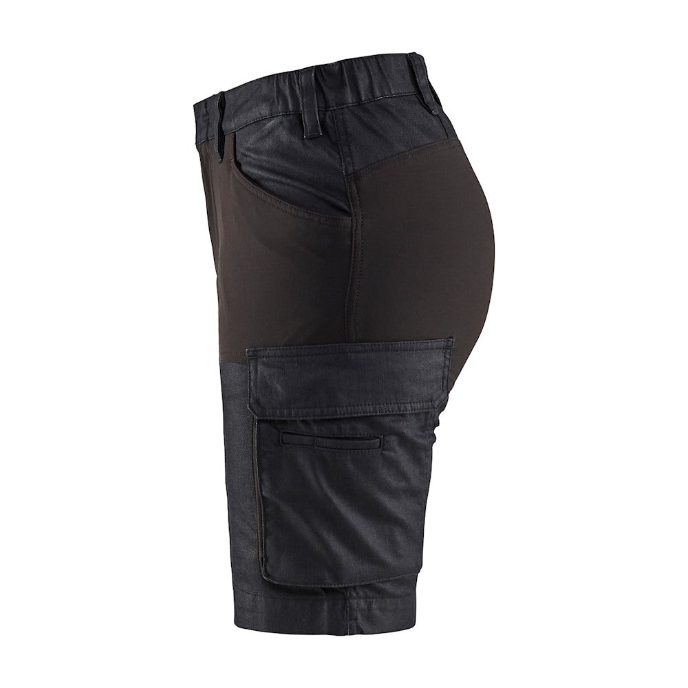 Blaklader Women's Service Shorts Stretch 7137 #colour_navy-blue-black