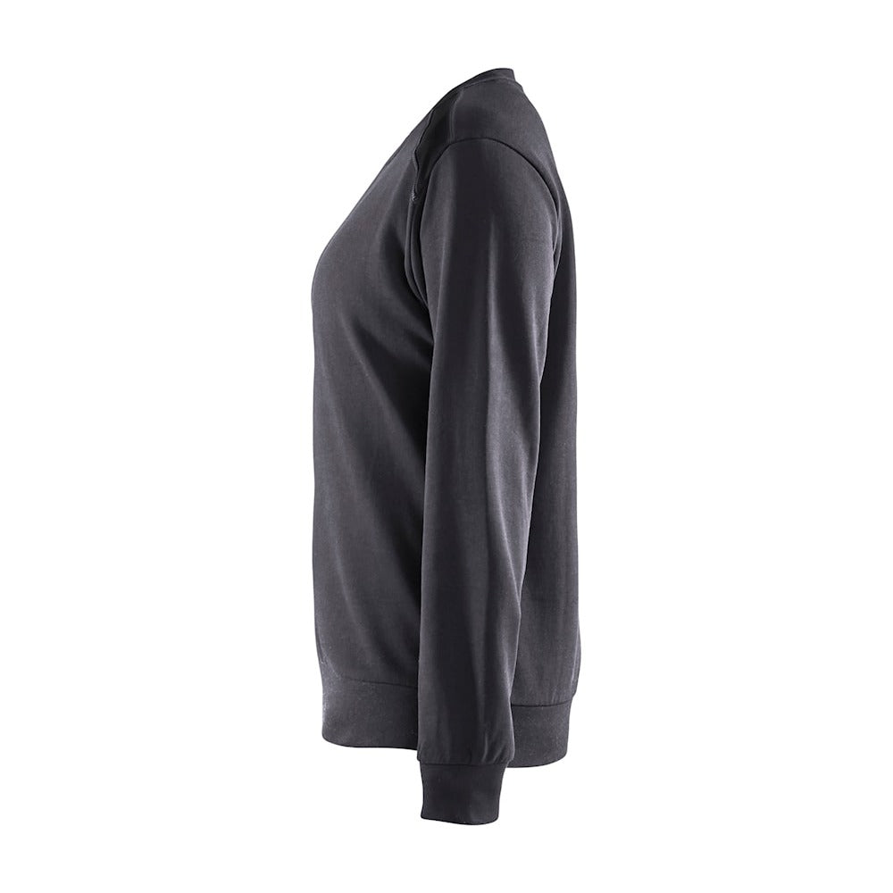 Blaklader Sweatshirt Women 3408 #colour_mid-grey-black