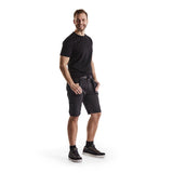 Blaklader Service Shorts with Nailpockets 1494 #colour_black-dark-grey