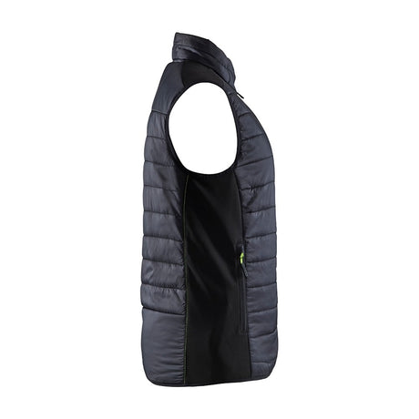 Blaklader Vest Warm-Lined Women 3864 #colour_black-hi-vis-yellow