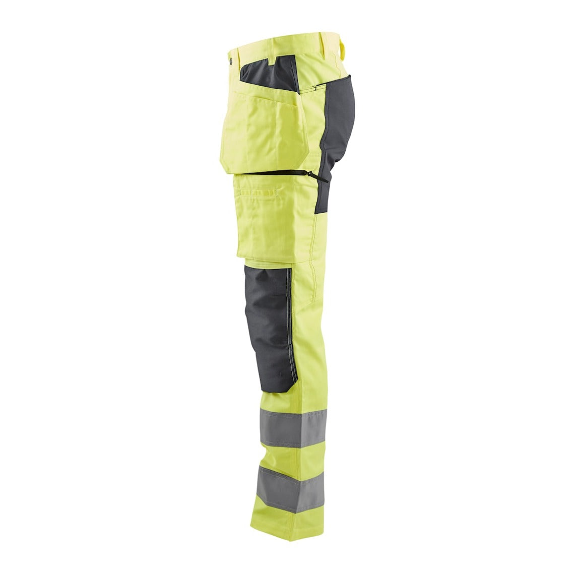 Blaklader Hi-Vis Trousers with Stretch 1552 - Hi-Vis Yellow/Mid Grey