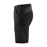 Blaklader Service Shorts 4-Way Stretch 1423 #colour_black-dark-grey
