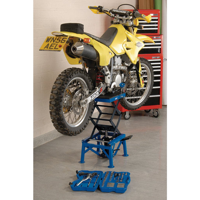 Draper Tools Hydraulic Motorcycle Scissor Lift, 135Kg