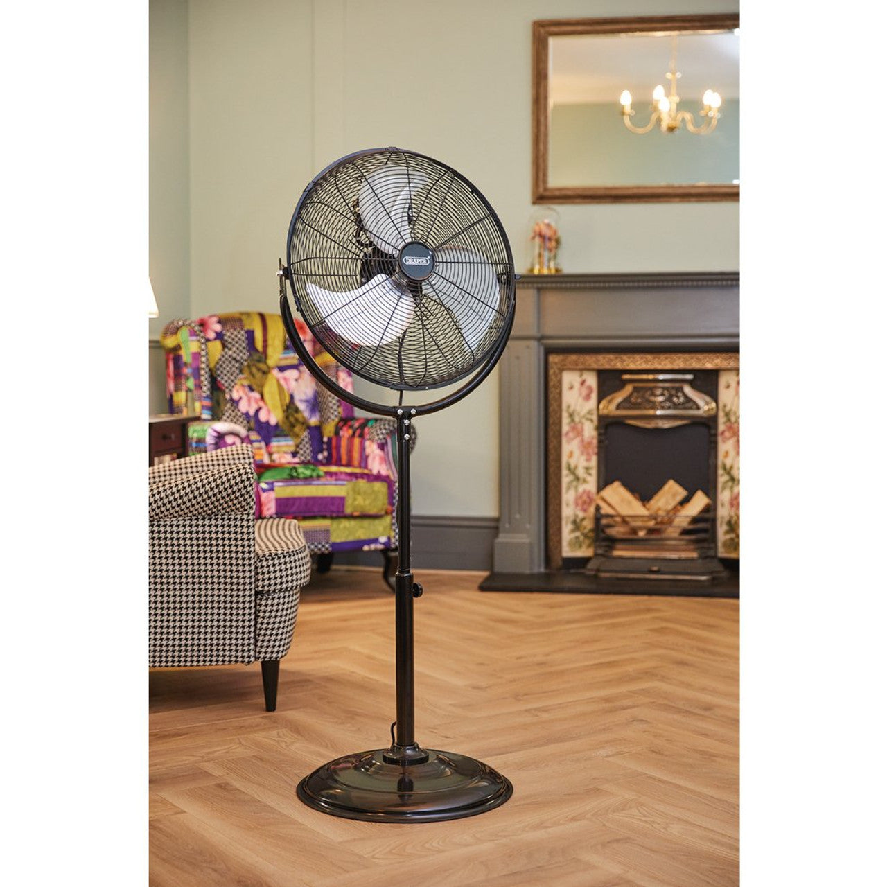 Draper Tools 230V Pedestal Fan, 18"/450mm, 120W