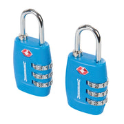 Silverline TSA Combination Luggage Padlocks 2Pk
