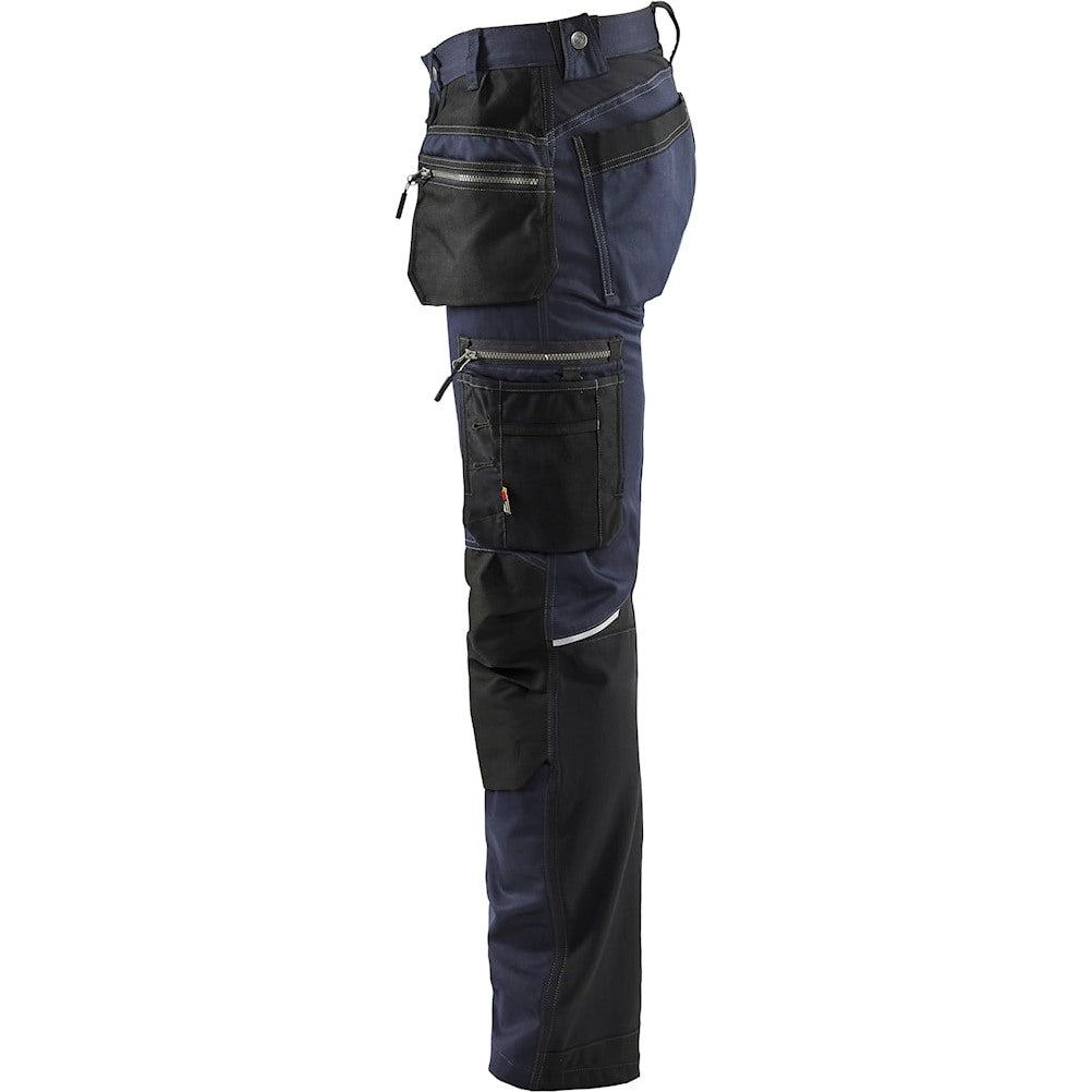 Blaklader Craftsman Trousers with Stretch 15991860 - Dark Navy/Black