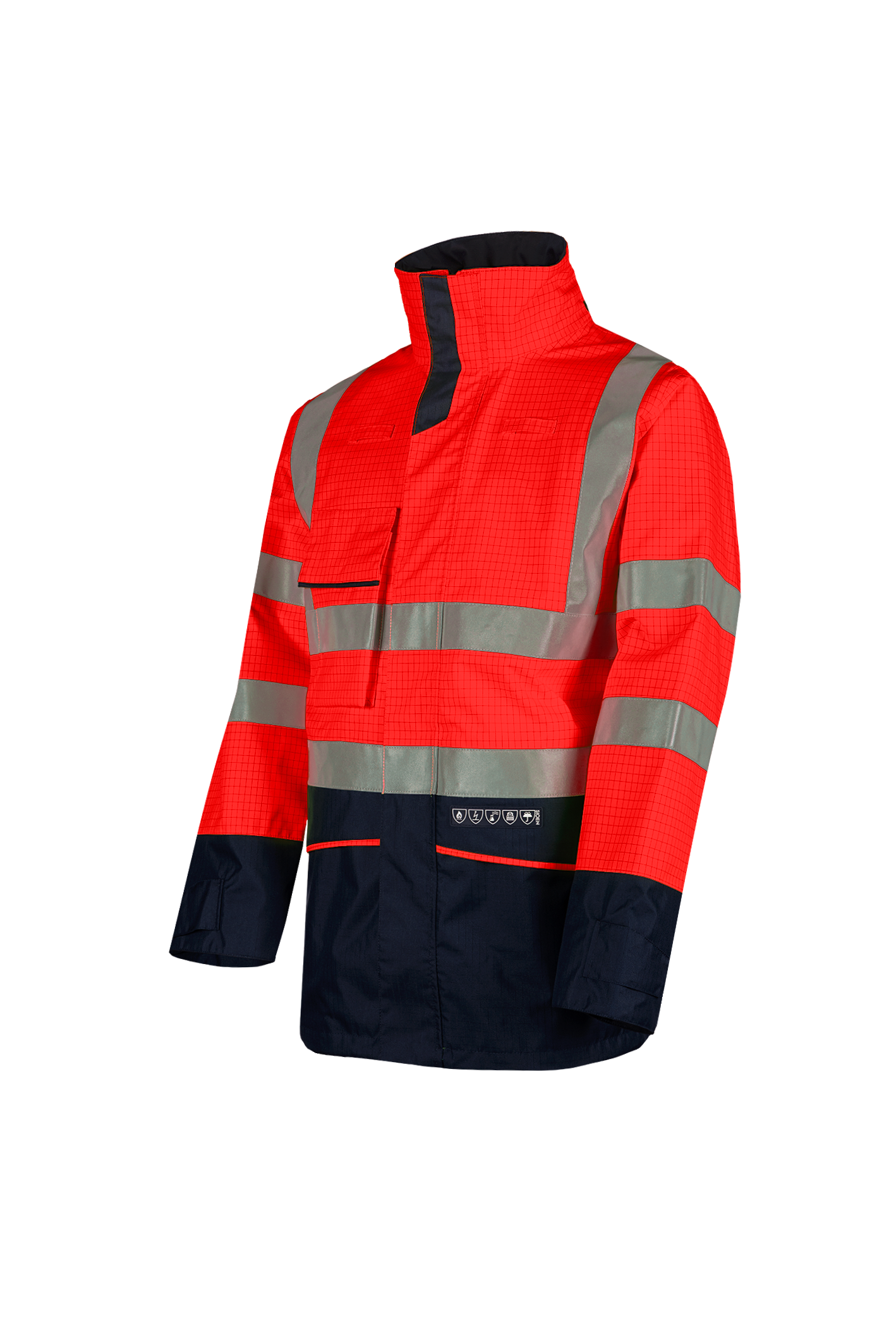 Sioen Hedland Flame Retardant Anti-Static Hi-Vis Rain Jacket