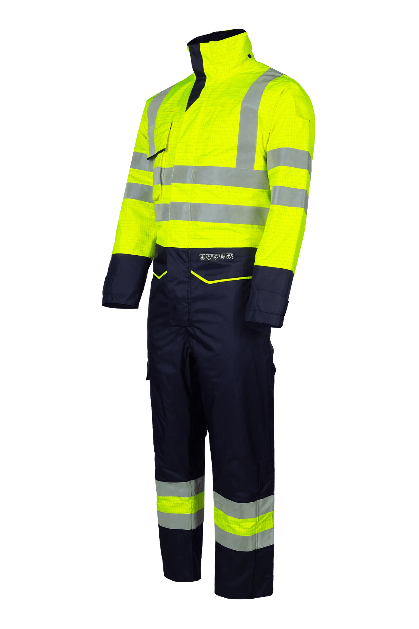 Sioen Carret Flame Retardant Anti-Static Hi-Vis Rain Winter Coverall
